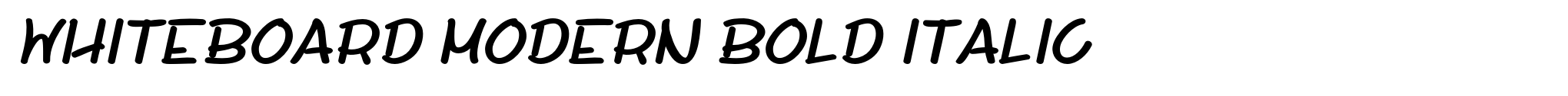Whiteboard Modern Bold Italic image